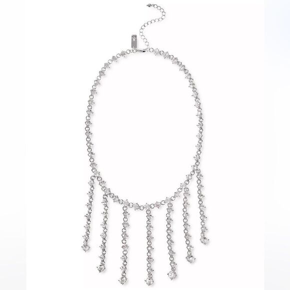 NWT INC INTERNATIONAL CONCEPTS
Silver-Tone Link & Crystal Drape Necklace - Picture 1 of 5